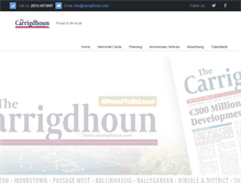 Tablet Screenshot of carrigdhoun.com